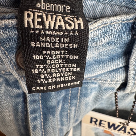 Rewash Faded Blue Ripped Jeans - Picture 6 of 7